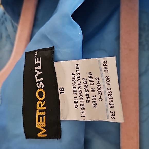 Metrostyle Women long 100% silk dress - Picture 2 of 2